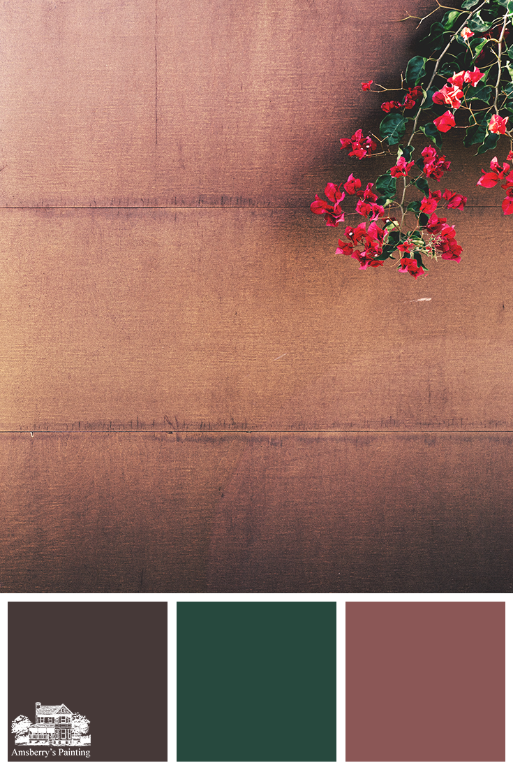  Color Palette // Rusted Tones SW6069 French Roast, SW6468 Hunt Club, SW6313 Kirsch Red