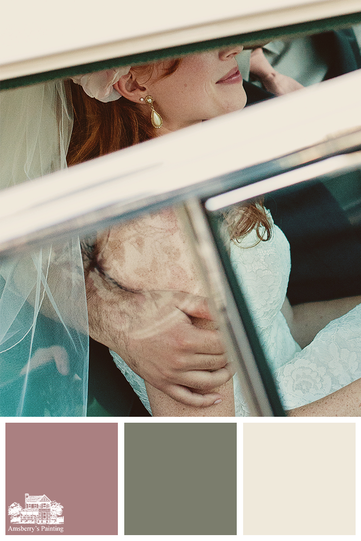 Color Palette // Wedding Bell Hues SW9001 Audrey’s Blush, SW6194 Basil, SW7562 Roman Column