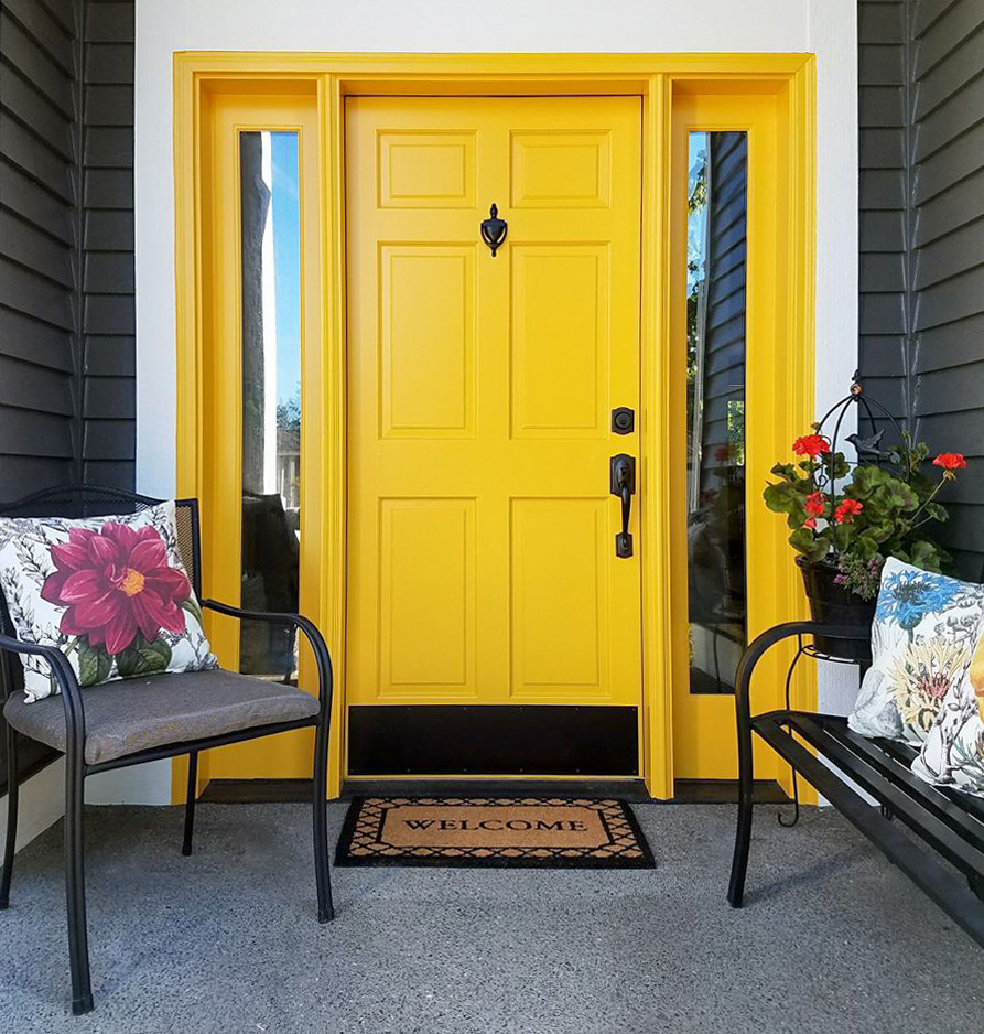 front door yellow